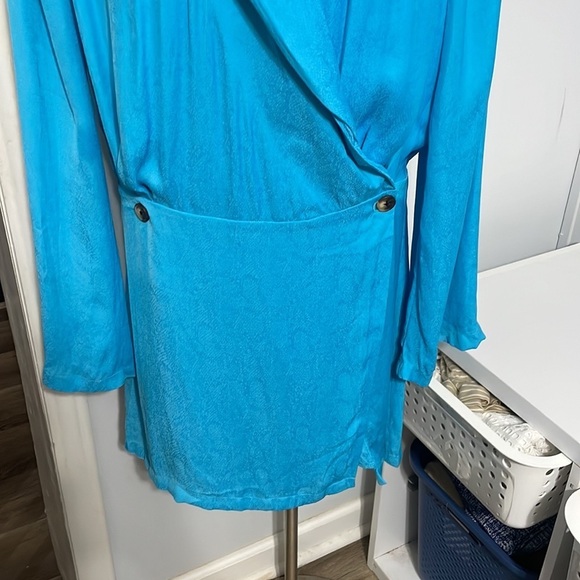 Free People Simone Blue Dress Size M - Picture 5 of 13